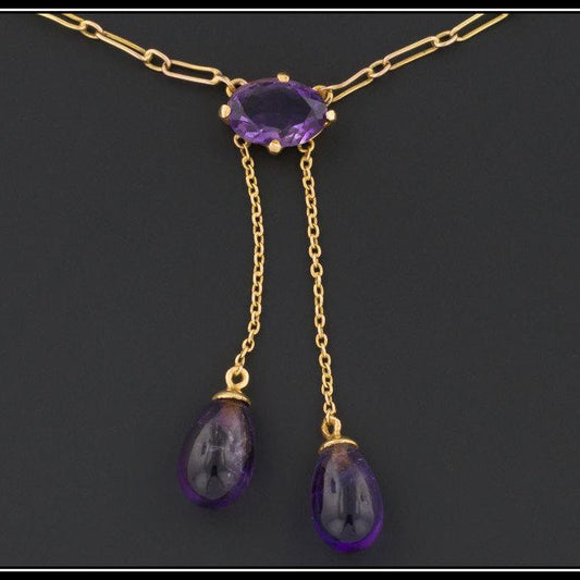 Amethyst Necklace | Antique Amethyst Necklace