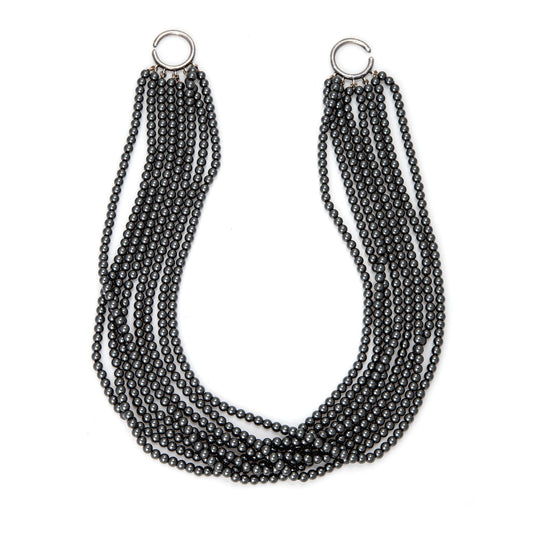 c1983 Tiffany & Co Necklace Hematite Multi Strand Torsade Signed Paloma Picasso