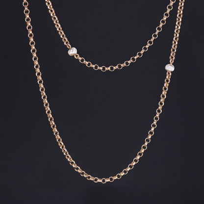 Antique Chain | 9ct Gold Rolo Link Chain