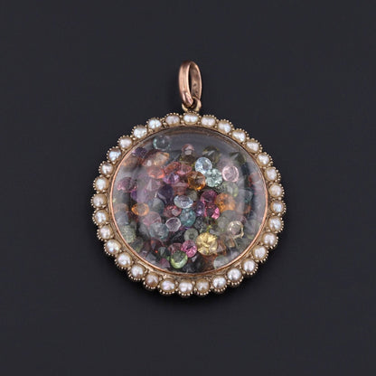 9ct Gold Shaker Pendant | Gemstone Shaker Pendant