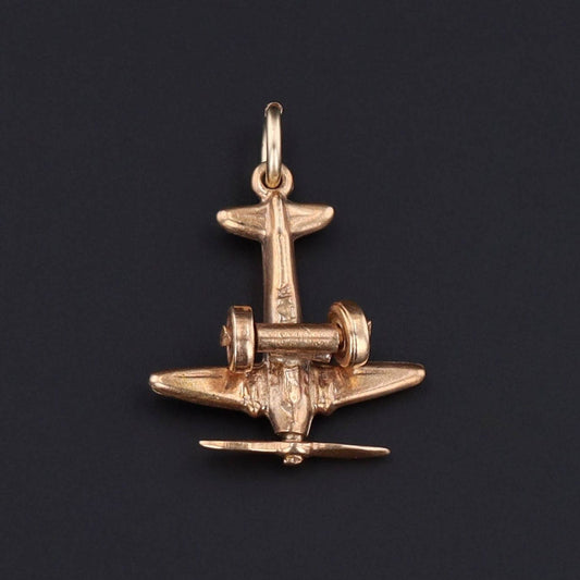 Airplane Charm | 14k Gold Airplane