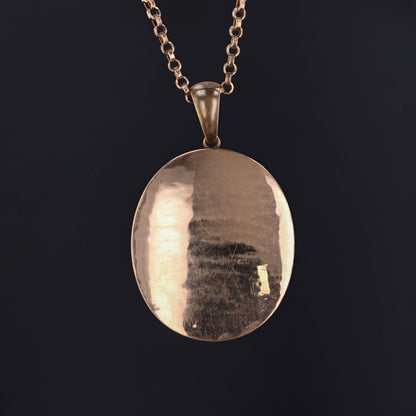 Antique Banded Agate and Pearl Bee Pendant of 15ct Gold