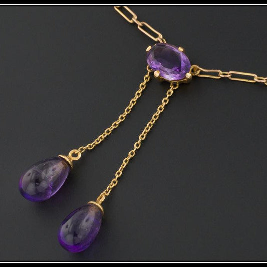 Amethyst Necklace | Antique Amethyst Necklace